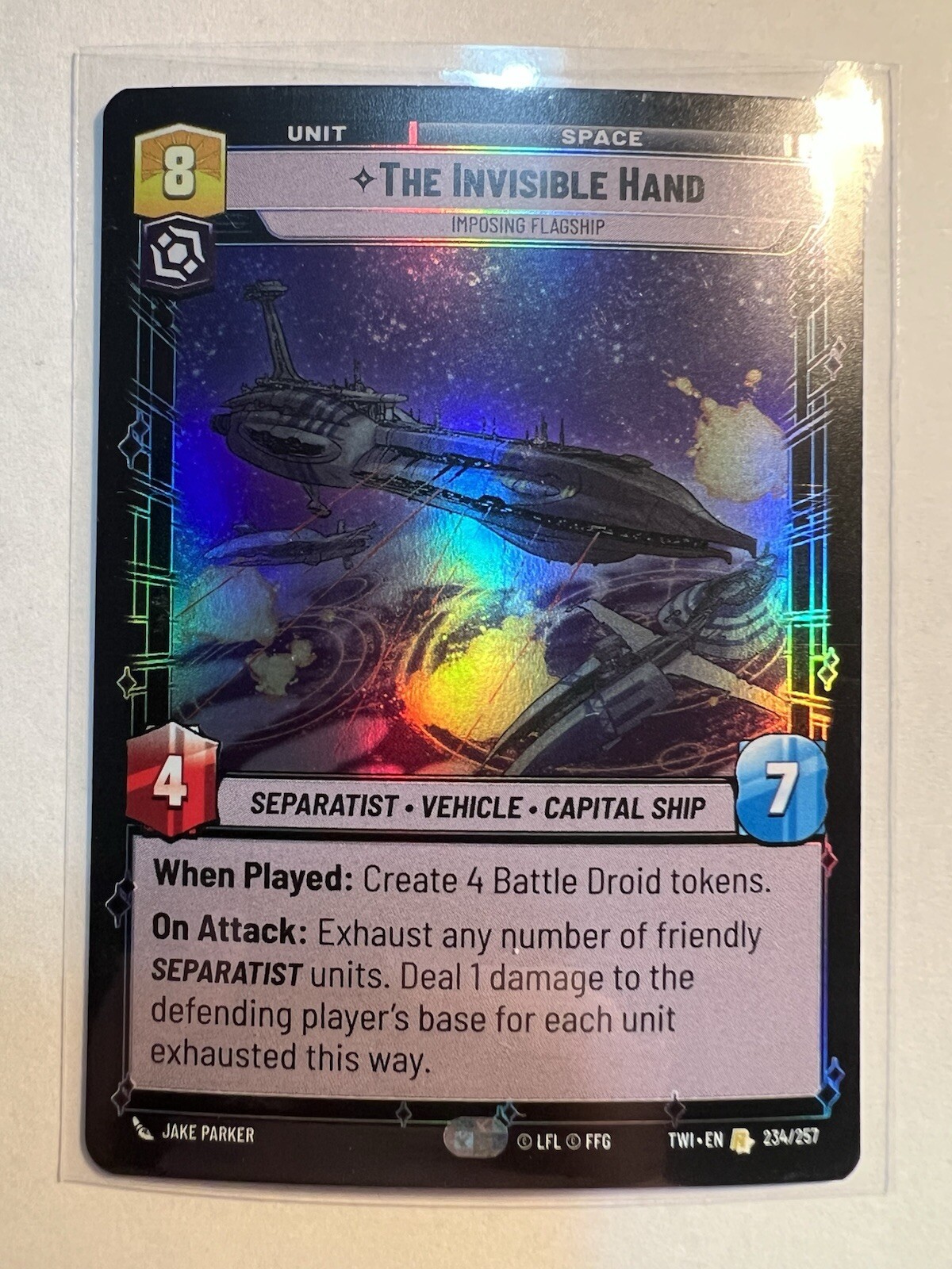 Star Wars Unlimited, Twilight of the Republic - The Invisible Hand Foil