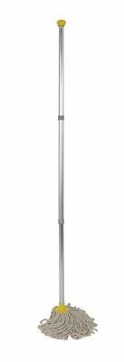 DISCOUNTED CLEANING SUPPLIES Yellow - Professional Colour Coded Mop Handle and 2 Mop Heads - DCS - CKMSYEX1I