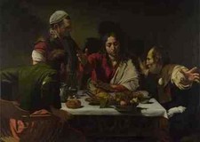 Michelangelo Merisi Da Caravaggio The Supper At Emmaus A4 Print
