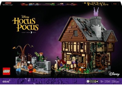 LEGO IDEAS 21341 Disney Hocus Pocus Sanderson Sisters' Cottage 100% Complete Set
