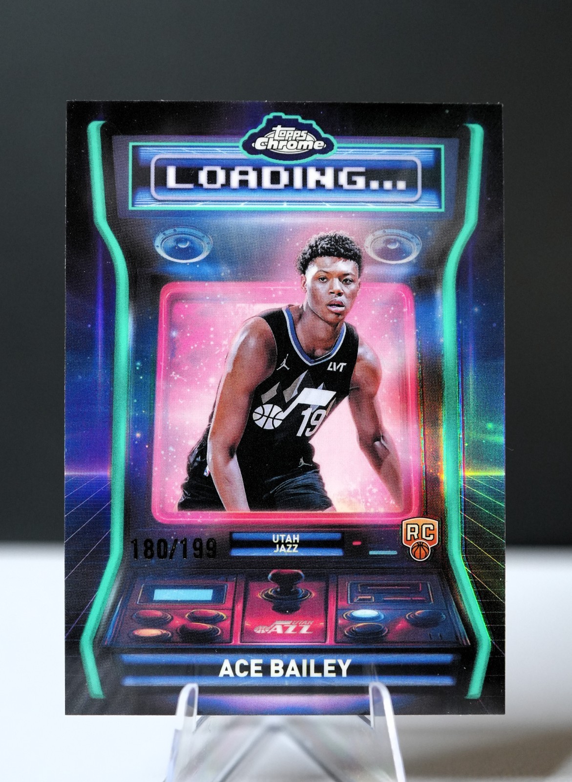 2025 Topps Chrome - Ace Bailey Rookie Aqua Refractor - Loading insert /199