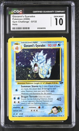 Giovanni's Gyarados (Unlimited) graded CGC 10 for sale on eBay