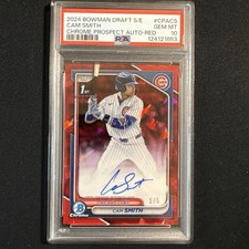 2024 Bowman Chrome Draft Sapphire Cam Smith Red Auto # /5 🔥🔥