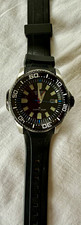 Citizen Eco-Drive Diver 300m Date Black Dial 44mm Rubber Strap E870-S096477
