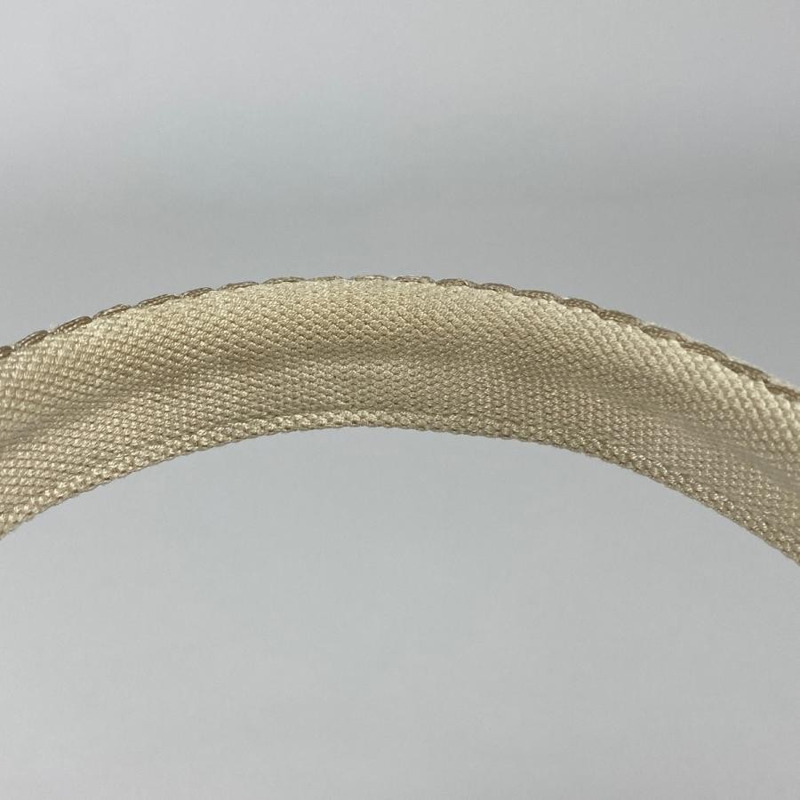 PRADA Canapa Tote Handbag Plate Canvas White 35cm #BS1985 thumbnail 6