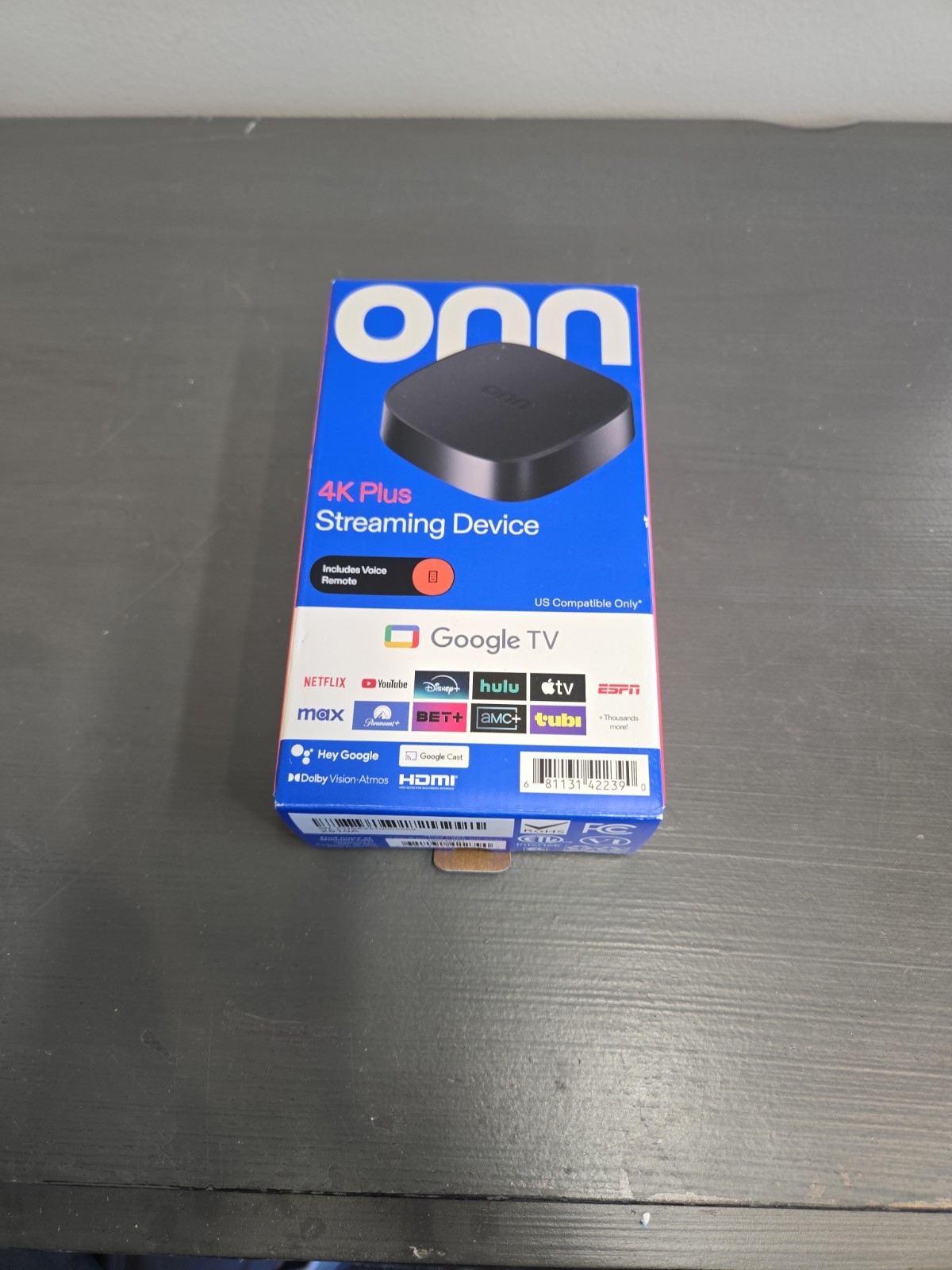 Onn Google TV 4K PLUS Streaming Device (2025) 4K UHD, Dolby Vision Atmos
