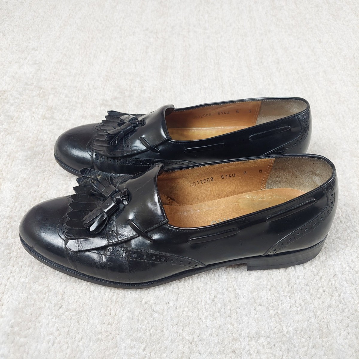 SALVATORE FERRAGAMO Lucas Leather Kiltie Tassel Loafer Dress Shoe Black 9 D Salvatore Ferragamo Kiltie Tassel Loafer Men Size 8 D Black  main image 3