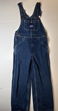 Big Smith Youth Boys Girls size 7 Regular Overalls Farmer Blue Jeans Denim