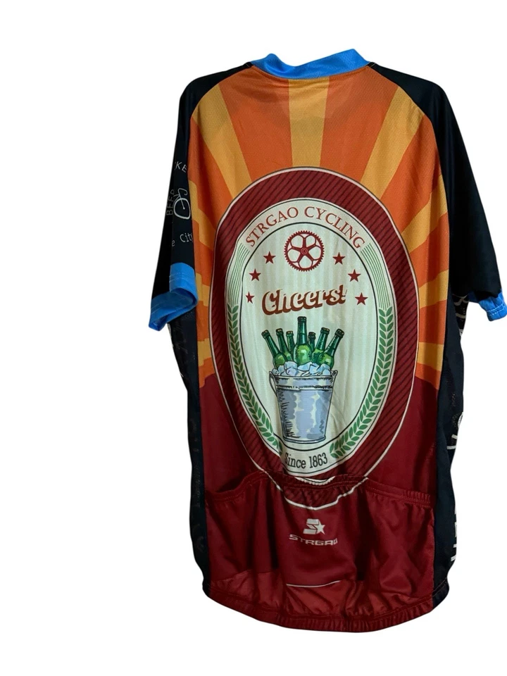 Camiseta deportiva de ciclismo para bicicleta Beer & Bike Tour XXXL NUEVA CON ETIQUETAS Foto 2 de 4