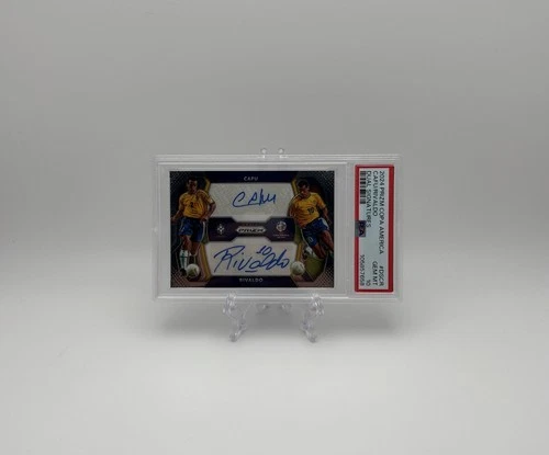 2024 Panini Prizm Copa America - Dual Signatures Cafu/Rivaldo #DS-CR - PSA 10