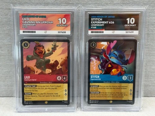 Lilo Causing an Uproar 137/204 & Stitch Experiment 626 166/204 CONSECUTIV ACE 10
