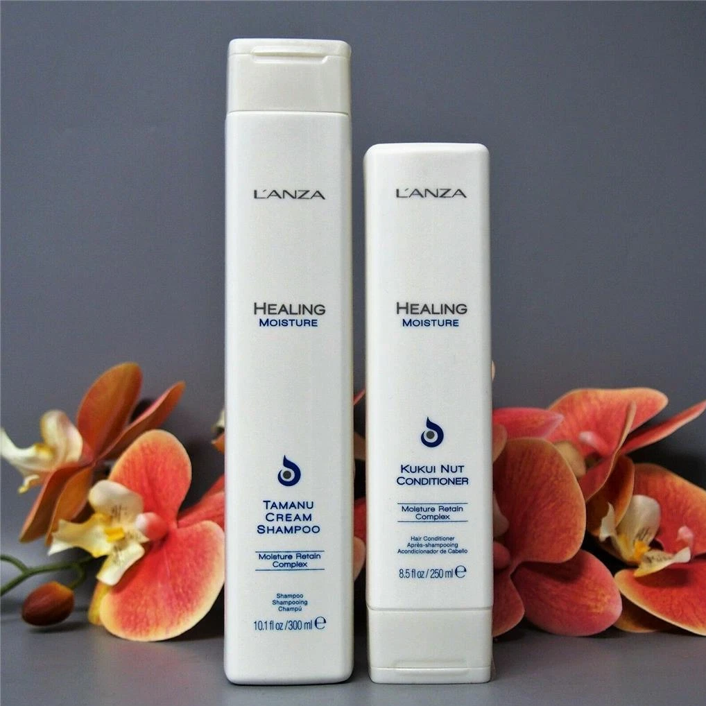 DUO Lanza MOISTURE Tamanu Cream Shampoo 10.1oz and Kukui Nut