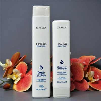 DUO Lanza MOISTURE Tamanu Cream Shampoo 10.1oz and Kukui Nut