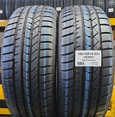 2X THERMOREIFEN 195/55 R16 87H MOMO NORTH POLE W-2 GEBRAUCHTREIFEN 1955516