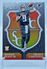 Michael Penix Jr. 2024 Panini Select Football Certified Rookies Base Insert RC 9