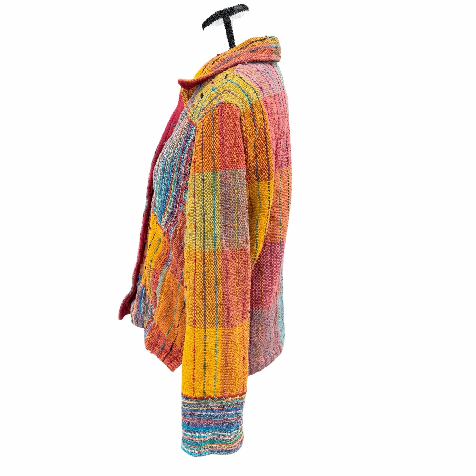 Travel Smith Artsty Patchwork Jacket Boho Artisan… - image 8