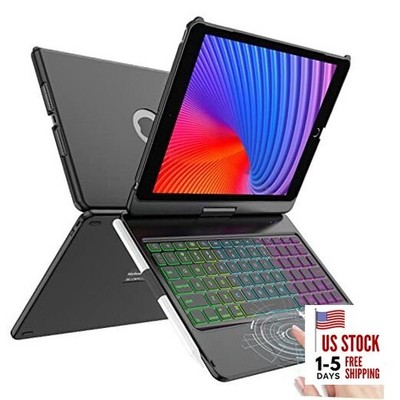  Keyboard Case for iPad 10.2 9th/8th/7th Gen,Touch Keyboard for iPads 9th Black