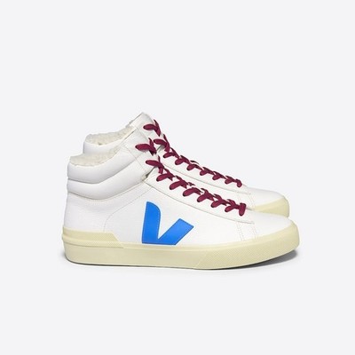 Veja MINOTAUR FURED LEATHER WHITE EGEE high top 9