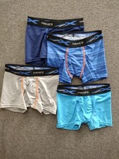 Hanes Boys Boxer Shorts Assorted 4-Pack Size S 18" Waist Multicolor
