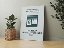 Shop Around the Corner Minimal Filmplakate - Premiumdrucke, gerahmt oder ungerahmt