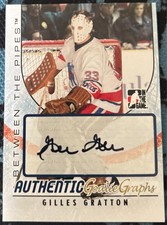 2007-08 In The Game Between The Pipes Autographs Gilles Gratton #A-GG