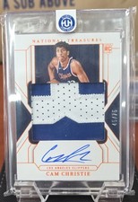 2024-25 Panini National Treasures - Rookie Patch Auto Cam Christie 45/75 MINT