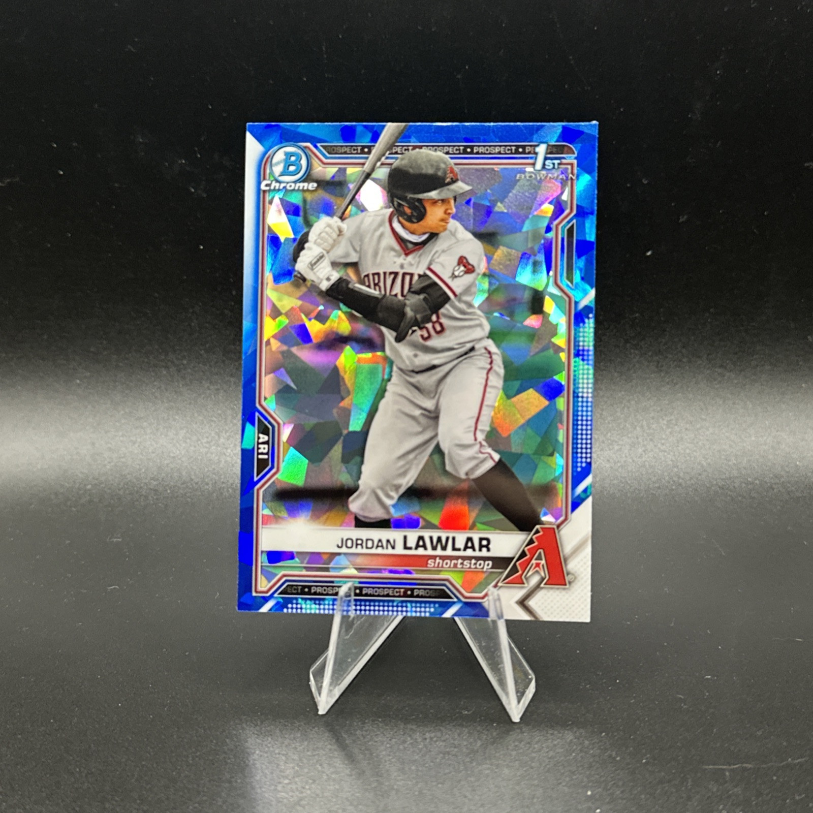 2021 Bowman Chrome Draft Sapphire JORDAN LAWLAR 1st #BDC-194 Diamondbacks RC