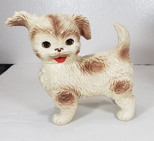 EDWARD MOBLEY DOG RUBBER SQUEAKY TOY W/ BLINKING EYES, 1960's