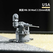 2Pcs/set 1/72/100/144/200/250/350 U.s. Mk 38 Mod 2 25Mm Machine Gun 3Dprint