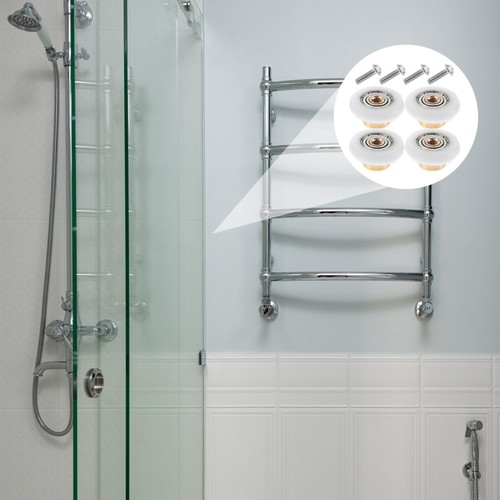 Set of 2 Pulley Accessories Shower Door Sliding Rollers Replacement Parts - Bild 10 von 12