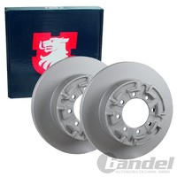 2X JP Group Bremsscheiben Ø289Mm Voll Hinten Bremsen