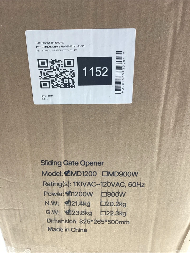 Vevor MD1200 Electric Sliding Gate Opener 1200W - Image 4 of 4