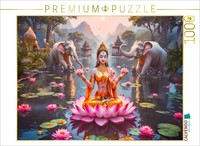 Calvendo Puzzle Lakshmi, GöTtin Des Reichtums | 1000 Teile Lege-GrößE 64 × 48 Cm