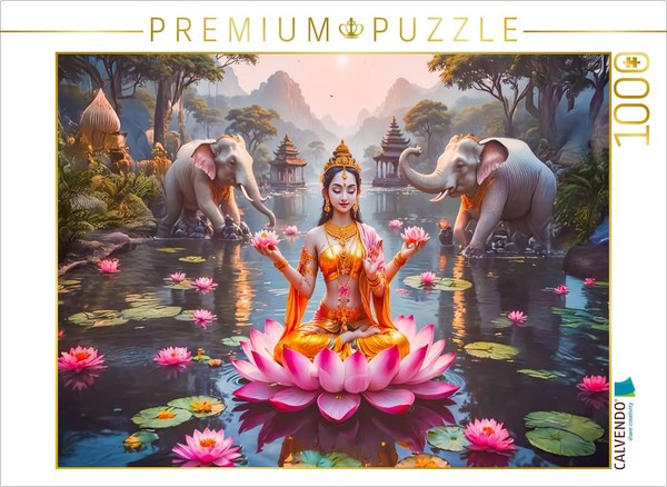 Calvendo Puzzle Lakshmi, GöTtin Des Reichtums | 1000 Teile Lege-GrößE 64 × 48 Cm-image