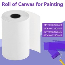 24"/36"/42" X 100' Canvas Roll-Polyester Matte Waterproof for Any Inkjet printer