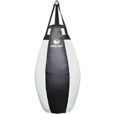 PROLAST Boxing Muay Thai MMA Punching Kicking Tear Drop Heavy Bag Black White