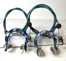 Vintage Old School BMX Bike Dia-Compe MX-900 Front Rear Blue Brake Caliper 1984