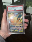 Eevee & Snorlax GX SM169 PSA 9 Tag Team Tins Pokemon Card
