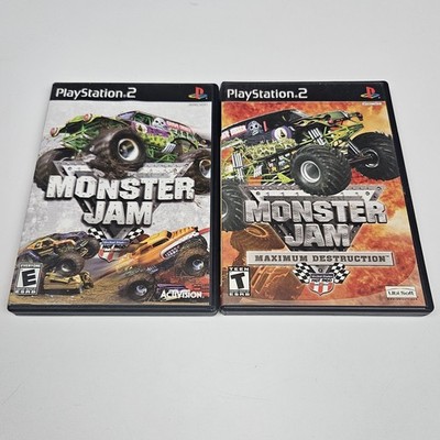MONSTER JAM & Monster Jam: Maximum Destruction PlayStation 2 Ps2 Lot Of 2