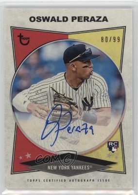 2023 Topps Brooklyn Collection 80/99 Oswald Peraza #AC-OP Rookie Auto RC 08vz
