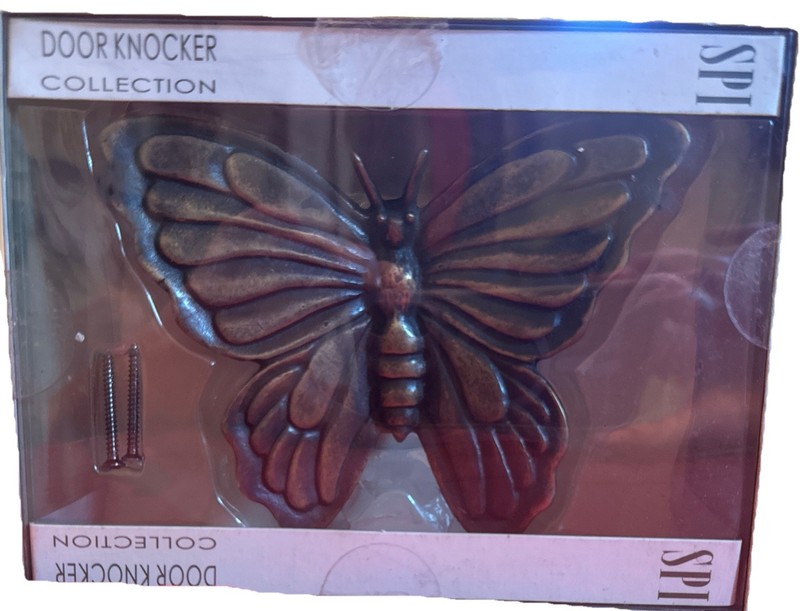 Hand-Made Brass Butterfly Door Knocker