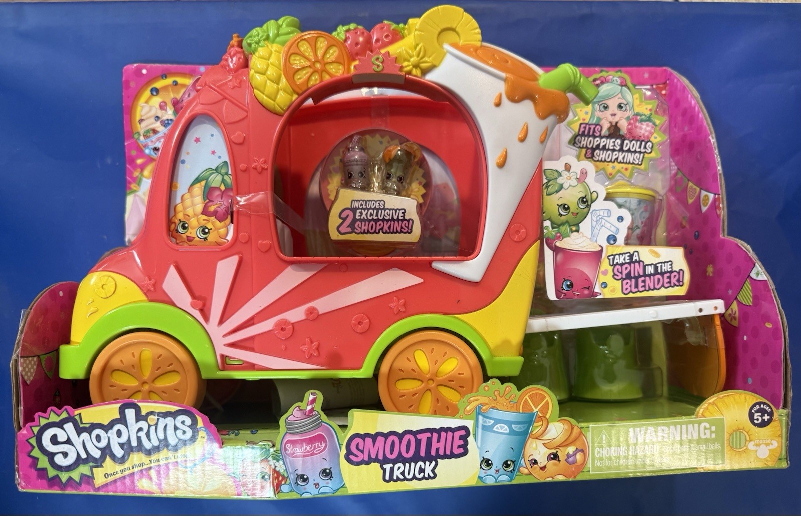 New In Box, Shopkins Smoothie Truck W Exclusive Shopkins, BO