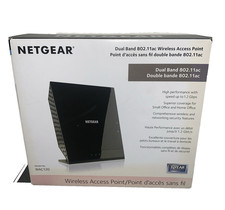 Netgear WAC120 Dual Band 802.11ac Wireless Access Point Power Cord Ethernet Cabl