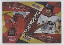 2017 Bowman's Best Mirror Image Gold Refractor /50 AJ Pollock Victor Robles b9e