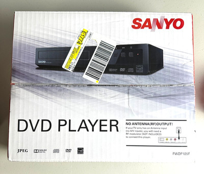 Sanyo DVD Player, Reproductor DVD, FWDP105F Brand New In Box Sealed. Read Desc