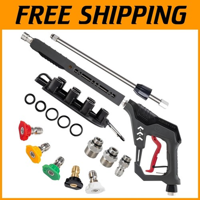#ad Quick Connect Pressure Washer Gun with Nozzle Holder $65.25