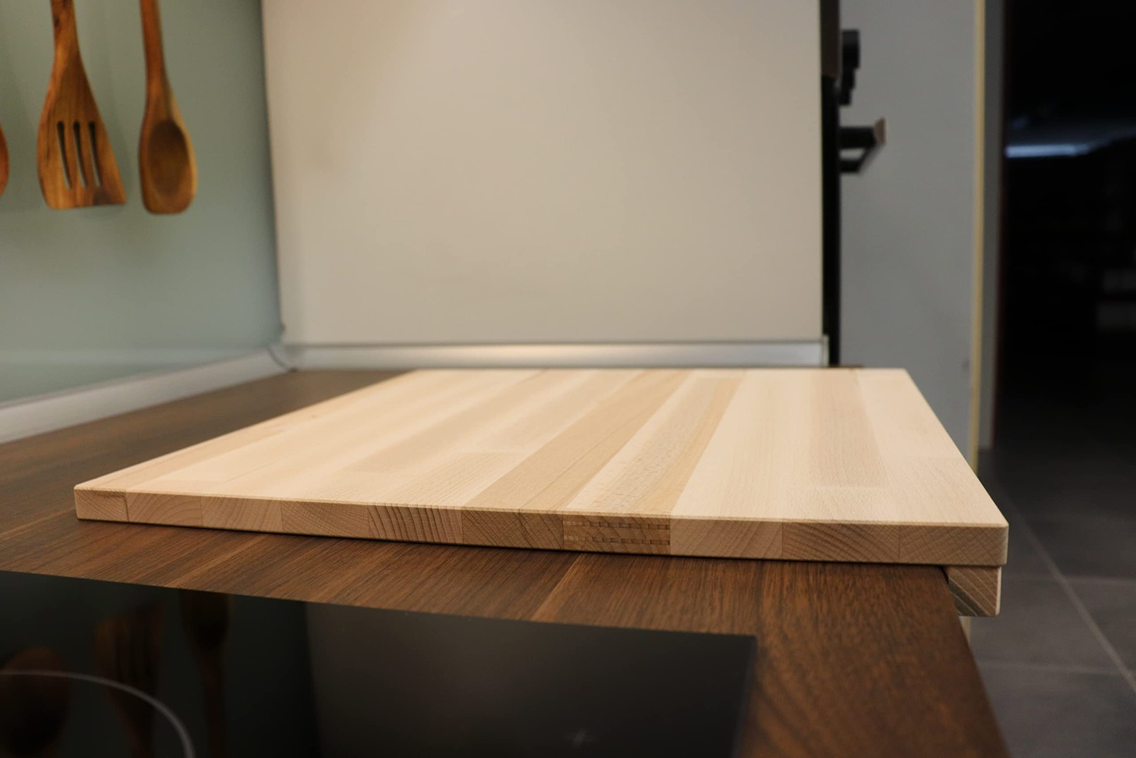 Fackelmann Tagliere spianatoia in Legno di Faggio 40 x 40 cm, Facile e Como Tx4y - 3