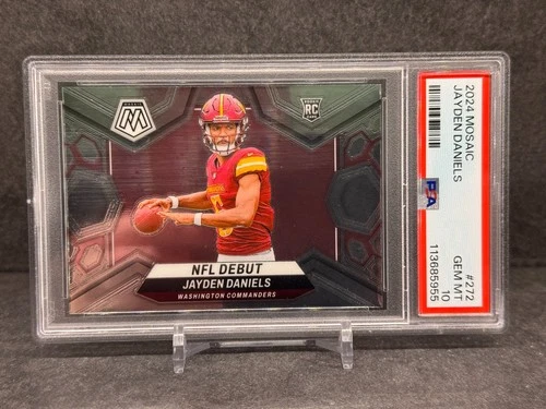 Jayden Daniels 2024 Panini Mosaic NFL Debut #272 RC PSA 10 Gem Mint Commanders