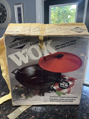 New/Open Box ︱West Bend Electric Wok 6 Quart Non-Stick Vintage 1988 Model 79525X