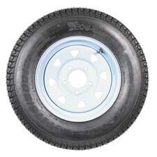 Trailer Tire Rim Assembly St17580d13 17580 13 Inch Lrc 5 Lug White Spoke Wheel